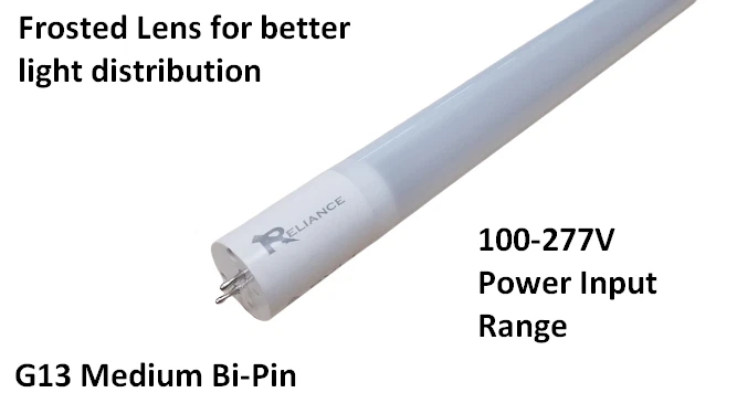 Reliance 2FT LED Tube Light Bulb G13 T8 24