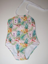 Snapper Rock Little Girl's Size 4 1 Pc Swimsuit Pink Pineapple New Zealand