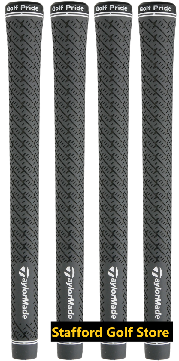 New TaylorMade Z-Grip Standard Golf Grips Grey/Black Round