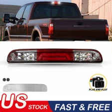 For 99-16 Ford F250 F350 Super Duty LED 3rd Third Brake Light Cargo Light Red