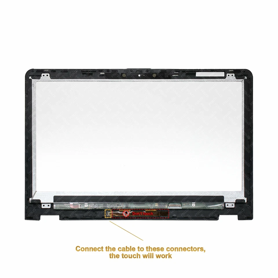 For HP ENVY x360 M6-AQ103DX m6-aq105dx 15.6" FHD LCD Touch Screen Assembly+Bezel - Image 3 of 3