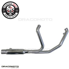 Harley FLHRXS 1750 ABS Road King Special 107 2017-2018 Header BASSANI Chrome ...