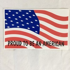 Lot of 20 USA United States of America Flag Sticker 4" x 2.5" Proud American FS 