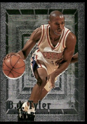 1994-95 Topps Embossed #120 B.J. Tyler Rookie RC 76ers basketball