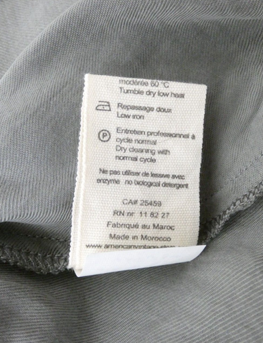 American Vintage Top Cami Grey Y2K Flared Plain Cupro Size S BNWT RRP £75 - Picture 11 of 11