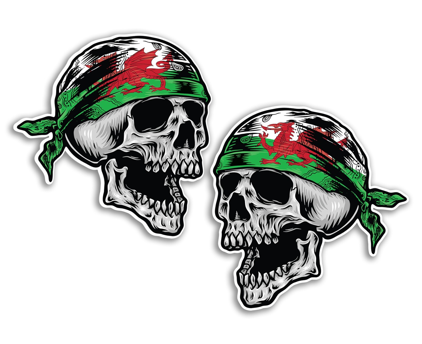 2 x 15cm Palestine England Flag Vinyl Stickers - St George Cross Sticker #83655 - Image 6