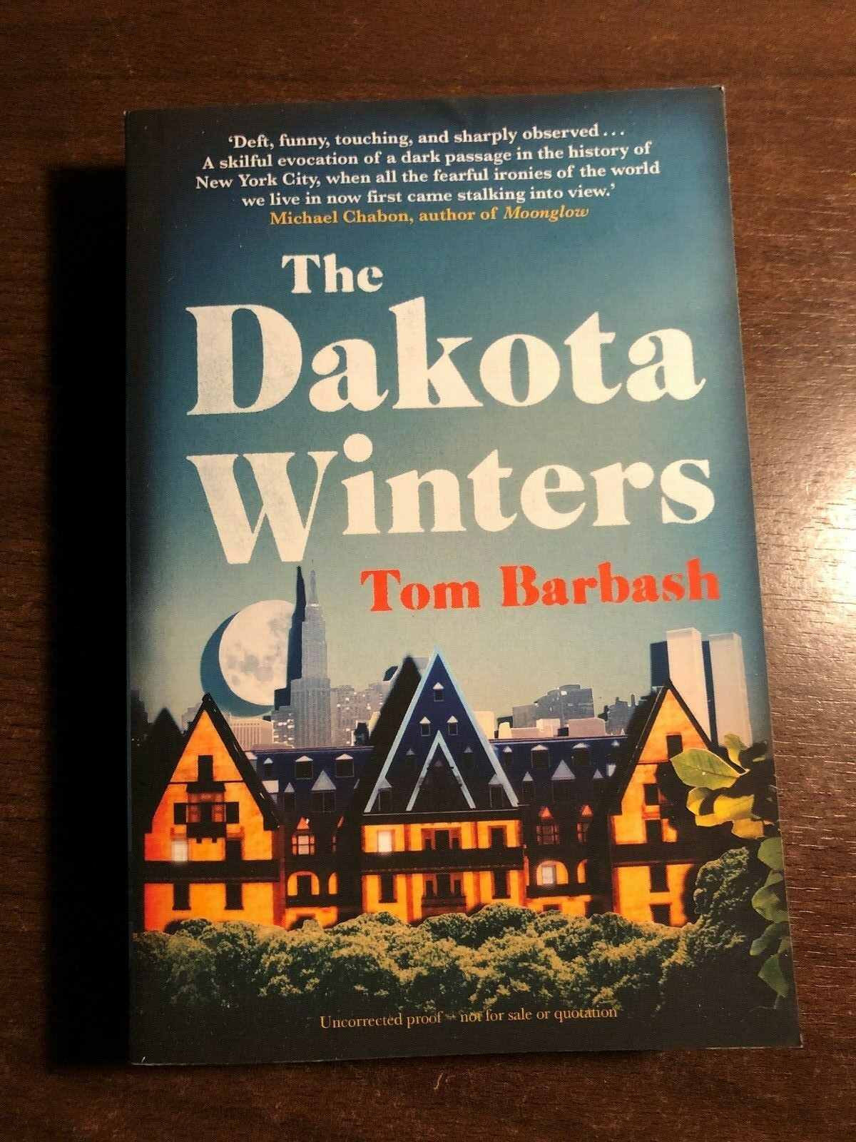 THE DAKOTA WINTERS by TOM BARBASH - SCRIBNER - P/B - *PROOF*