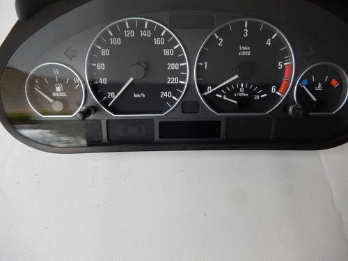 BMW E46 318d 320d Tacho Kombiinstrument 0263639172 4117720 Aluringe - Bild 2 von 5