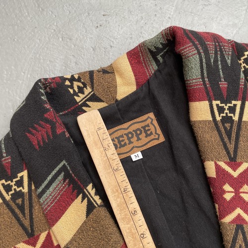 Vintage Seppe Southwestern Navajo Aztec Blanket Style Blazer Jacke Made USA M - Bild 4 von 11