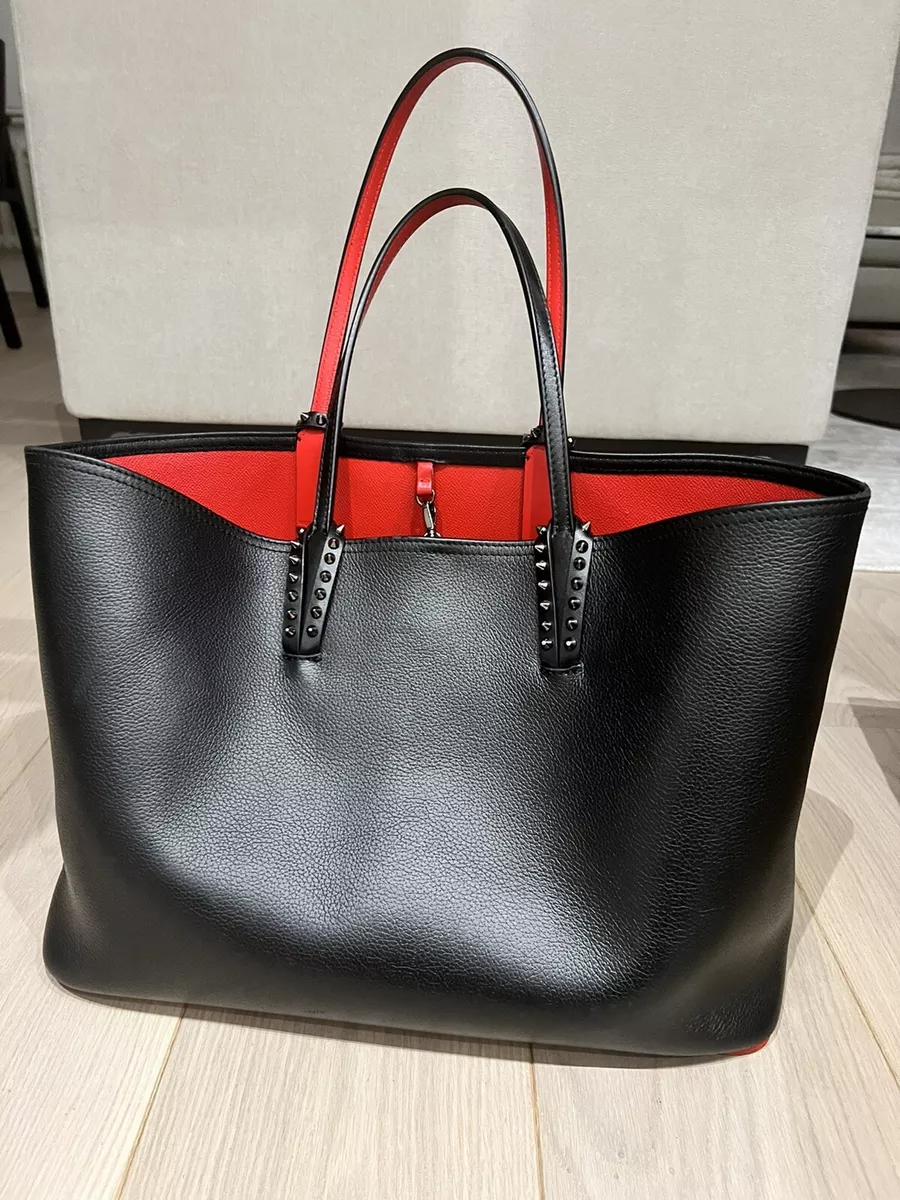 Red bottom tote bag sales