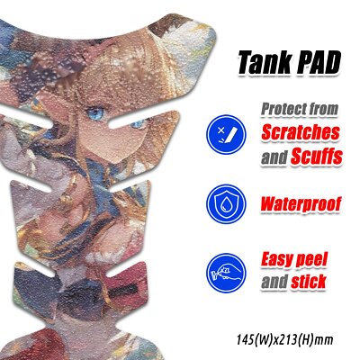 Non-slip Grip Tank Pad Protector Universal For Motorcycle TP101 #3586431