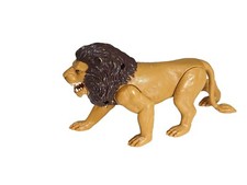 Lion toy, king of the Jungle Adjustable Figure 6" x 5 in. W/ Retractable Mouth