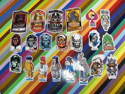 vtg 1990s 2000s Birdhouse skateboard sticker - Ape OG Lego Beer Label series'