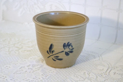 PFALTZGRAFF FOLK ART USA 1984 FTDA 4 3/8"h Flower Pot Planter Vase