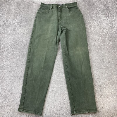 Gloria Vanderbilt Stretch Straight Jeans Women's 16 Green