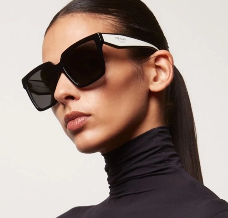 PRADA Black Square Sunglasses for Women for sale | eBay display picture 2