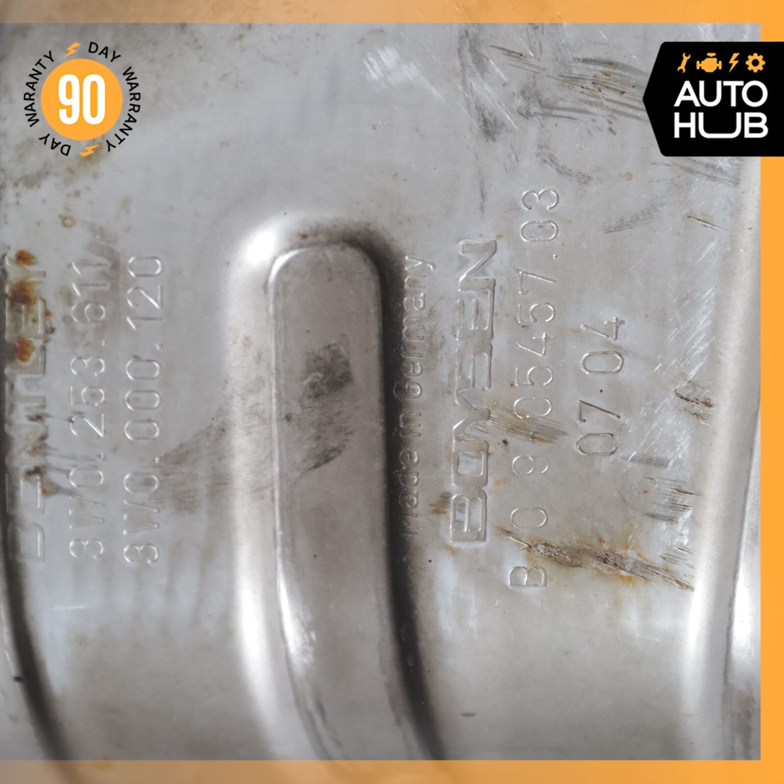 03-12 Bentley Continental GT Exhaust Muffler Mufflers Right & Left Set OEM