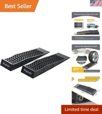 Plastic Car Ramps Set of 2 Low Profile Heavy Duty 3 Ton for Oil Changes Maint...