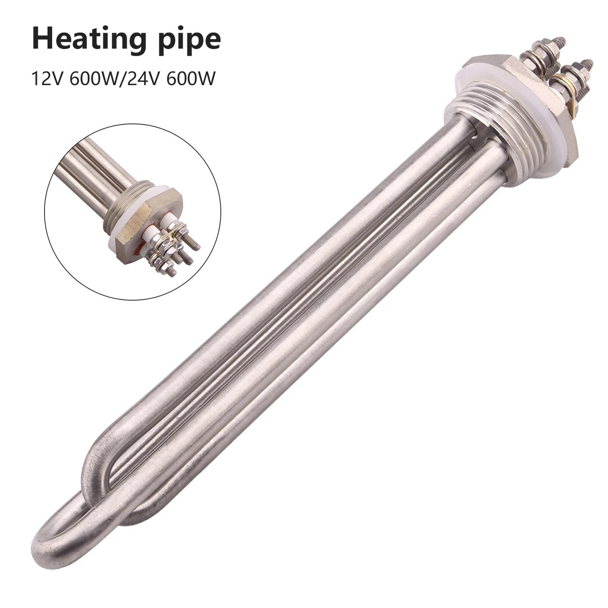 Heating Pipe Replacement Water Heater Electrical Immersion Heating Element  600W | eBay