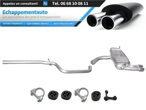 Tuyau central d'échappement Seat Altea 2.0 TDI en acier renforcé