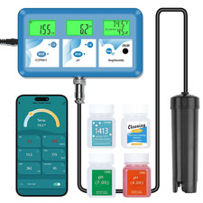 Ph EC Monitor for Water Hydroponics,Wifi Ph Ppm Tester for Nutrients  Continuou