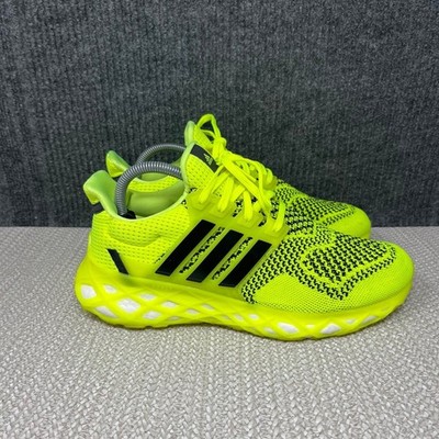 Adidas Ultraboost Web DNA Solar Yellow Black Athletic Shoes Mens 8 GY4172