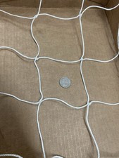 20' x 2 1/2' WHITE SQUARE MESH NYLON NET 4"  36 VOLLEYBALL BASKETBALL 350 LB