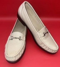 SAS Tripad Bone Patent Leather Metro Casual loafers Women  s 11 Medium Horsebit