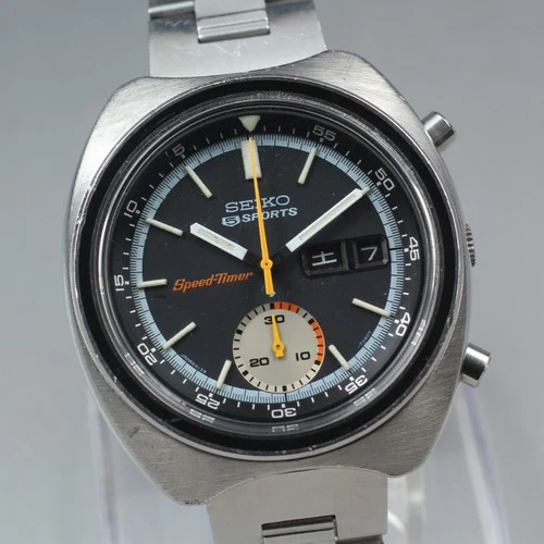 Vintage 1971 [Near MINT] SEIKO 5 Sports Speed Timer 6139-7020 Men AT Watch JAPAN