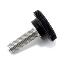 4 PCS TSD 1/428 x 3/4 Inch Stainless Thumb Screw Black Round Knob USA