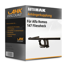 Für Alfa Romeo 147 Fliessheck 01-10 AUTO HAK Anhängerkupplung abnehmbar NEU