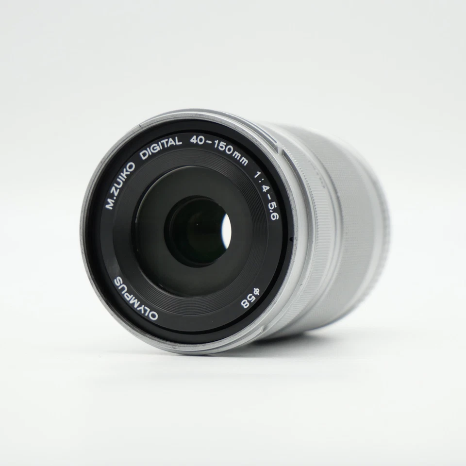 EXC- Olympus M.Zuiko Digital 40-150mm f/4.0-5.6 R ED Lens - Silver #848 - Image 2 of 4