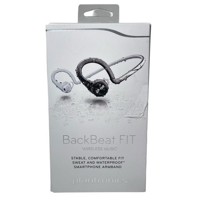 Plantronics Backbeat Fit Bluetooth Headphones Sport Waterproof Rare New Open Box