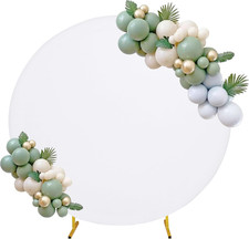 7.2FT round Spandex Fitted Wedding Arch Cover for Circle Arch Stand, Thick Spand