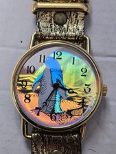 Orologio Vontage Automatico Manuale Anni 80 Con Disegno Di Pinguino Ologramma