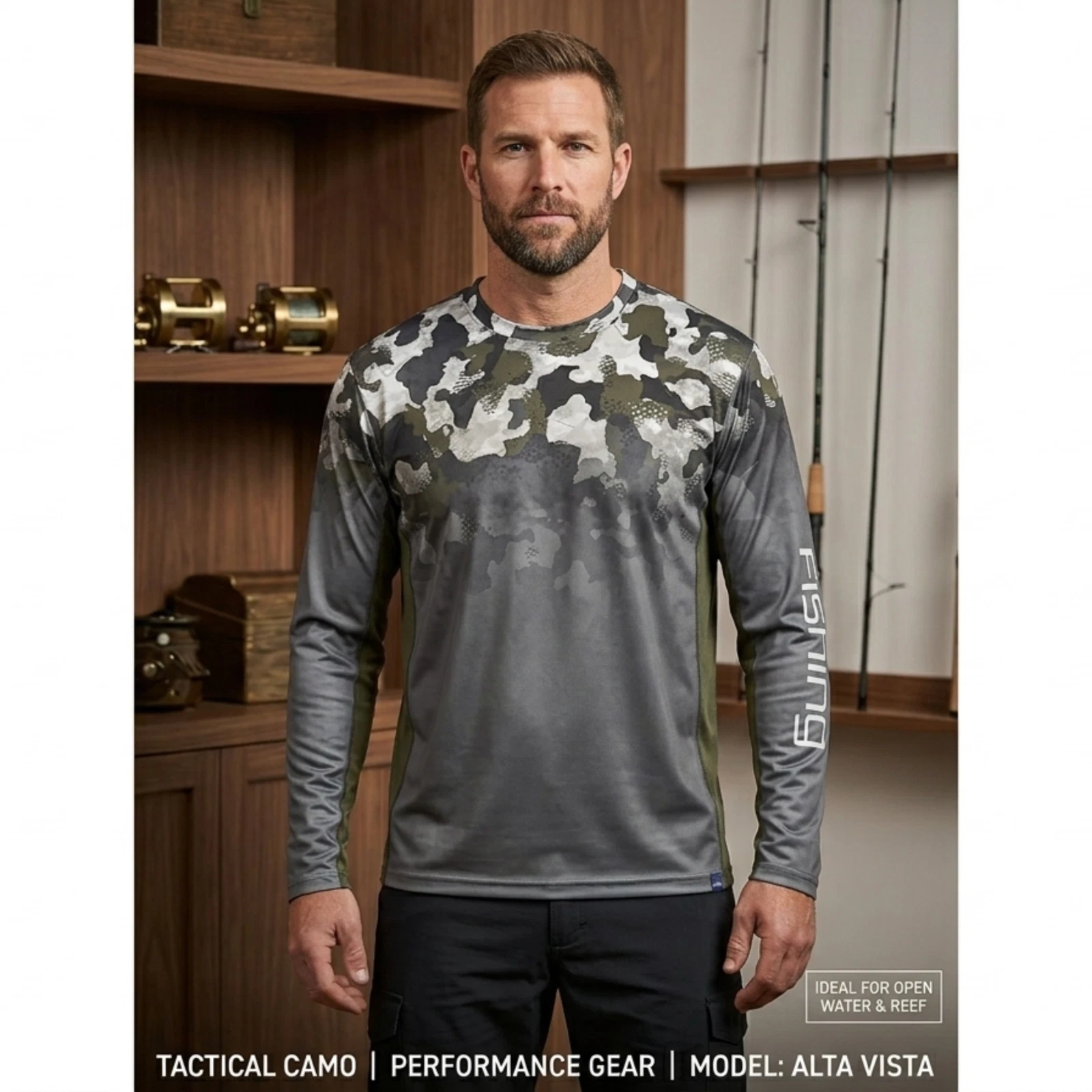 Men Fishing Shirt Hoodie Long Sleeve UPF 50+ Sun Protection Quick Dry Camo Sport
Opens in a new wind