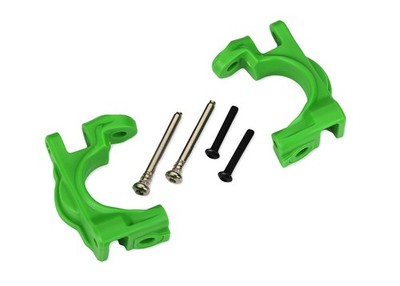 Traxxas 1/10 Hoss 4x4 VXL * Left and Right Caster Blocks, Green * 9032G