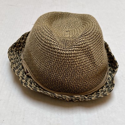 Nine West Woven Fedora Hat Womens Summer Vacation Beach  display picture 3