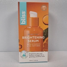 Bliss Bright Idea Vitamin C Tri Peptide Brightening Serum 30ml 1.0 oz New