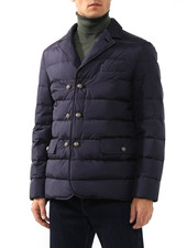 DOLCE & GABBANA SMOOTH SILK DOWN JACKET Double Breasted Jacket Coat Down Jacket