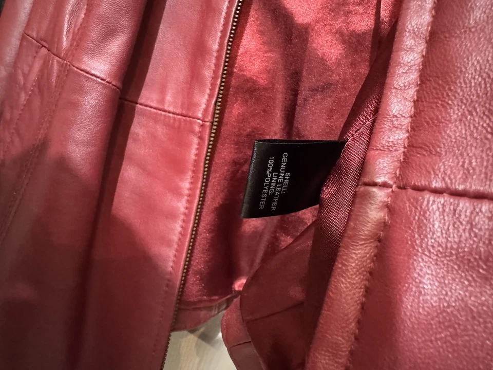 Chaqueta de Cuero Avenue Roja Mujer Edición Especial Nº Talla 22/24 2009 Foto 3 de 4