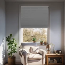 Blackout Home Decorators Cordless Cellular Shade Honeycomb Window Blinds-White