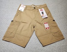 Wrangler Classic Straight Khaki Gamer Cargo Shorts Boys 10 NWT