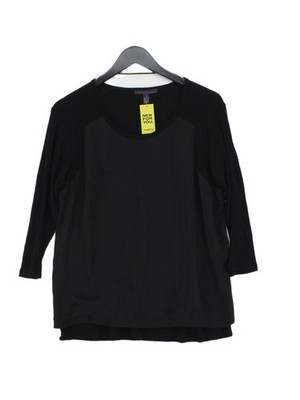 Violeta By Mango Women's Blouse M Black Viscose with Elastane Basic