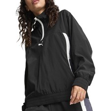 PUMA Cellerator Relaxed Woven Half Zip Jacket Womens Size XL Casual Athletic Ou