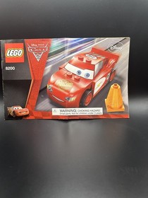 RARE LEGO Cars: Radiator Springs Lightning McQueen 8200 Complete Set With Manual