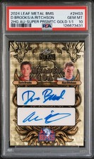 2024 Leaf Metal BMS 2 Headed Goat Darin Brooks Alan Ritchson Auto 1/1 PSA 10