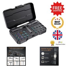 Hand Tools - 24-in-1 Screwdriver and Ratchet Wrench Set - Magnetic Tip Kit