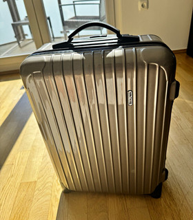 RIMOWA Hartschalen Trolley Silber 2 Rollen Teleskopgriff & Schloss