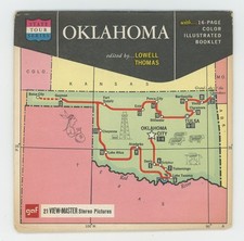 Oklahoma the Sooner State 1960's Sawyers View-Master Packet A-430